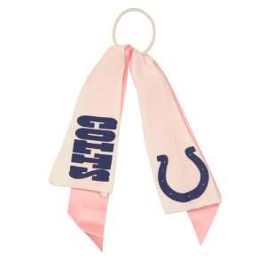  Indianapolis Colts Ribbon Pony Tail Holder   Pink Sports 
