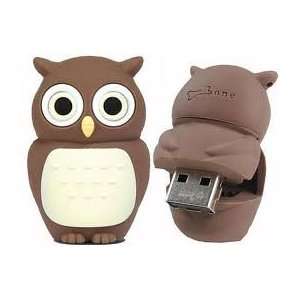 USB Flash Drive 4 Gb Owl Brown Color