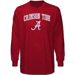  Alabama Crimson Tide Crimson Universal Logo Long Sleeve T 