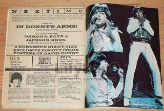 DAVID CASSIDY Michael Jackson 5 DONNY OSMOND 16 1972  