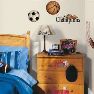  RoomMates Play Ball Peel & Stick Wall Decals