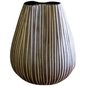  Design Ideas Lamella Pinch Vase, Short, BrnStr