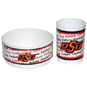 NCAA Oklahoma State Cowboys Infant Cup and Bowl Set  