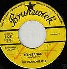 The Cannonballs 45 Teen Tango / A Summer Feeling