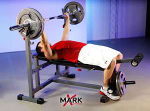 XMark Olympic Weight Bench with Leg Curl XM 4421 846291001186  
