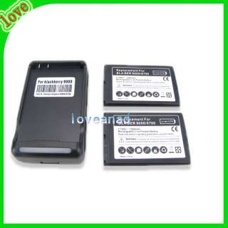 2x 1800mAh battery + Charger Blackberry 9700 9780 9000  