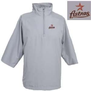  Houston Astros Official Short Sleeve Windshirt   Silver 