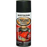 Rust Oleum High Temp Engine Spray Paint Flat Black 6pk  