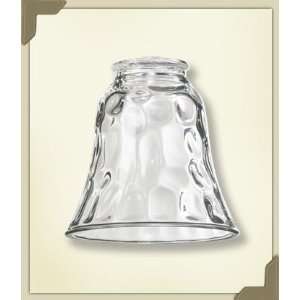   2104 Decorative Clear Lighting Glass, Hammered Glass