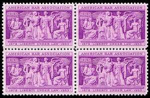 American Bar Association on old U.S. Postage Stamps  