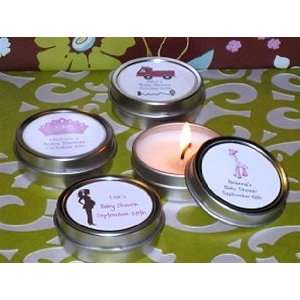 Personalized 1 oz. Scented Soy Candle Tin Favors 