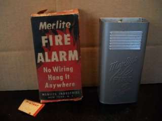 Vintage Merlite Fire Alarm Unused in Original Box  