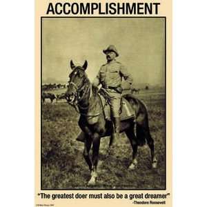 Accomplishment The Greatest Doer must be the greatest Dreamer   12x18 