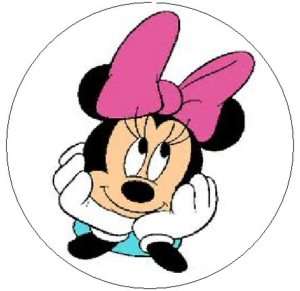 MINNIE MOUSE w/PINK BOW~ 1 Sticker / Seal Labels  