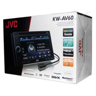 JVC KW AV60 Car Audio In Dash 6.1 Touchscreen Media Center Detachable 