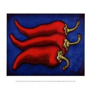 Will Rafuse   Three Chilli Peppers Canvas 