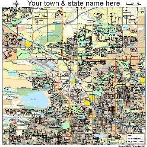  Street & Road Map of Westminster, Colorado CO   Printed 