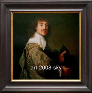 Oil paintings Portraits artartist Rembrandt 24x24  
