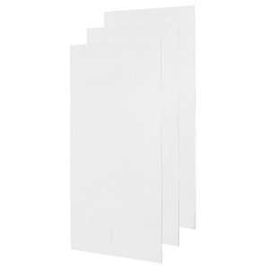   SS 3672 3 010 Triple Panel Shower Wall, White Finish