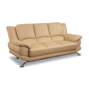 Leather Sofa by Global   Capuccino (9908 CAP S)