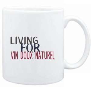    Mug White  living for Vin Doux Naturel  Drinks