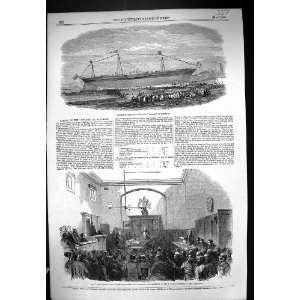 1853 Launch Steam Ship Atrato Greenwich War rocket Bow Street Police 