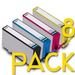  (8) pack 920XL / 920 XL Eight Compatible Ink Set   2 Black 
