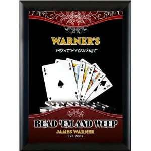   Personalized Traditional Poker Lounge Pub Sign