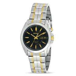 Seiko Mens Two Tone Stainless Steel Kinetic Watch  