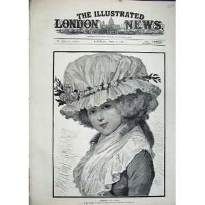  1881 Young Girl Bonnet Hat Gallery Haymarket Tooth Art 