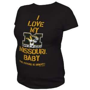  NCAA Missouri Tigers T.Fisher I Love My Baby Maternity Tee 