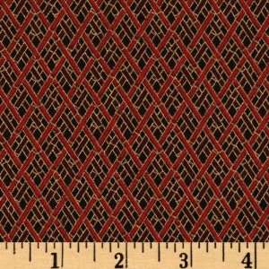  44 Wide Imperial Fusions Kyoto Diamond Scarlet Fabric By 