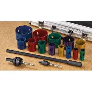  16   Pc. Grip   On Tools Bi   metal Color   coded Hole Saw 