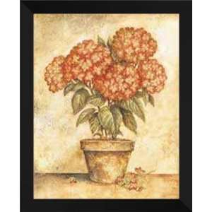    Tina Chaden FRAMED Art 26x32 Potted Red Hydrangea