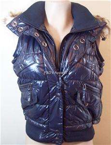 Womens Juniors Black Winter Vest Jacket Hoodie S M L  