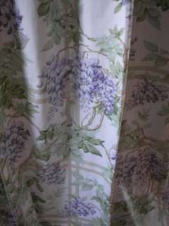   COUNTRY LATTICE FLORAL LINED DRAPES CURTAINS PANELS PAIR SET CHIC