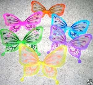 COLOR GLITTERY BUTTERFLY WINGS~*~FAIRY DRESS UP GIRL  