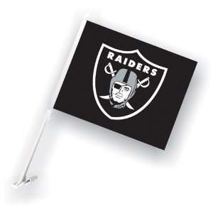  BSS   Oakland Raiders NFL Car Flag with Wall Brackett 