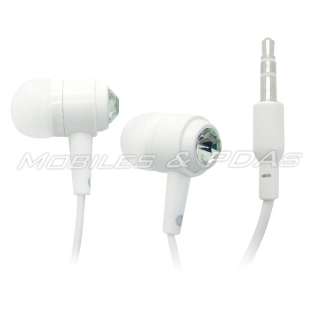 White Diamond 3.5mm Stereo Headphone Earphone for iPod Nano Touch  