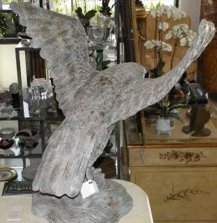 Huge Antique American Bronze Eagle Sculpture  