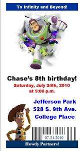 15 Toy Story 3 ticket Birthday invitations w/envelopes  