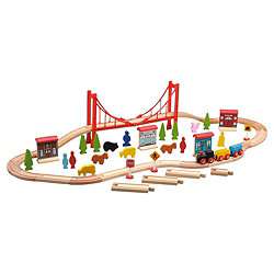 Buy Carousel Wooden 60 Pieces Train Set from our Vehicles range 