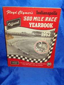 Indy 500 1953 FLOYD CLYMER YEARBOOK Bill Vukovich Wins  