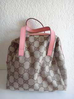 Gucci PINK monogram handbag/purse 100% Authentic Pre Owned ~*♥