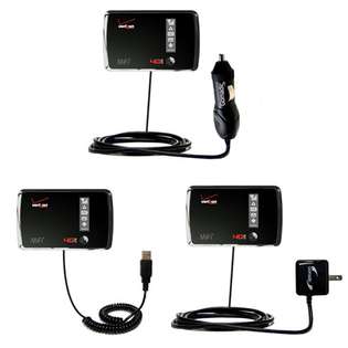 Gomadic USB Car & Home Charger Kit for Verizon 4G LTE MIFI 4510L