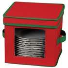   and Organization Holiday Boxes with Green Trim in Red (Set of 2