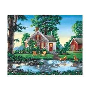  Dimensions Paint By Number Kit 20X16 Summer Cottage; 2 
