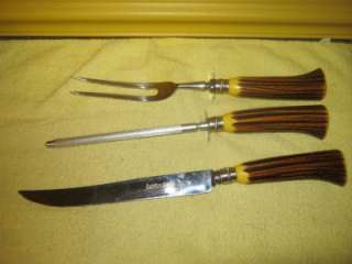 SHEFFEILD ENGLAND ENGLISHTOWN CULTRY CARVING SET  