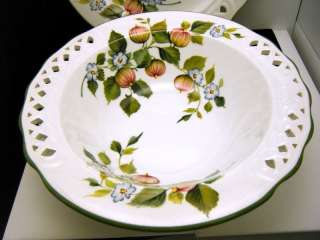 Brunell Italy Ceramic Serving Bowl Plate Set Figs Fruit  