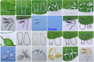   Metal French Earring Hooks Wires Jewelry Finding 18mm P004  
